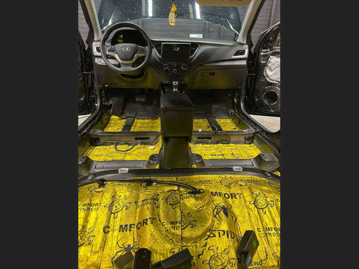 Шумоизоляция автомобиля Hyundai Solaris 2
